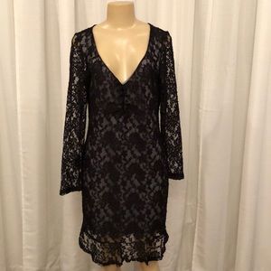 Black Long sleeve dress 2XL